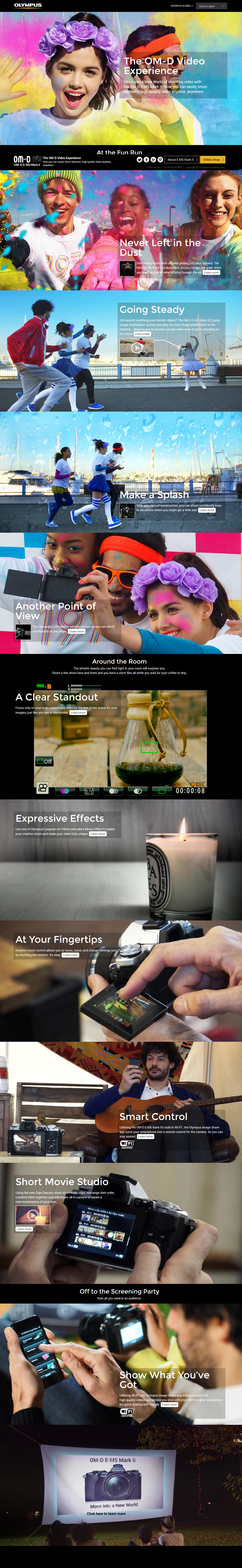 Mobile Interactive Video Product Website