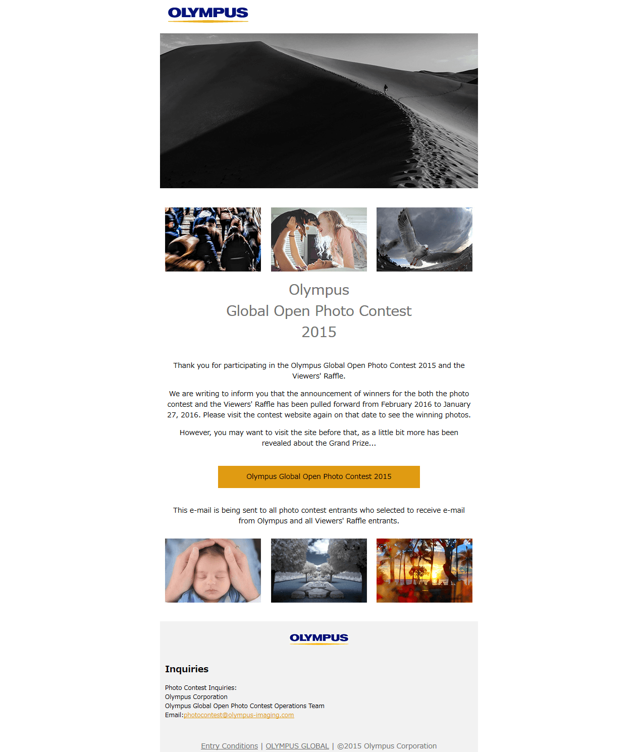 Global Photo Contest Reminder Email Campaign